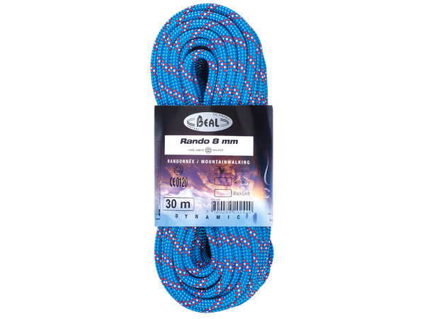 Beal RANDO 8mm Tau Bretau m/impregnert strømpe 