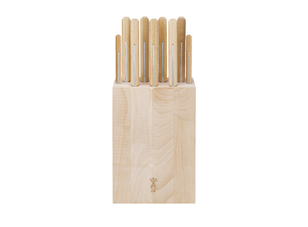 Opinel Kitchen Knife Storage Block 9 knives - kun knivblokk 