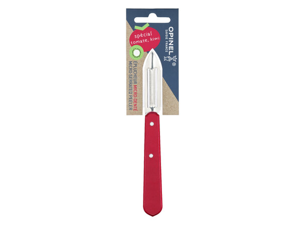 Opinel Microserrated Peeler Red 