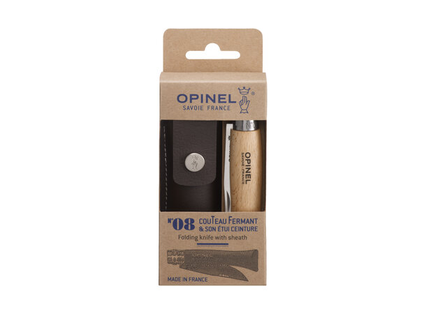 Opinel N°08 Stainless Steel + Sheath 