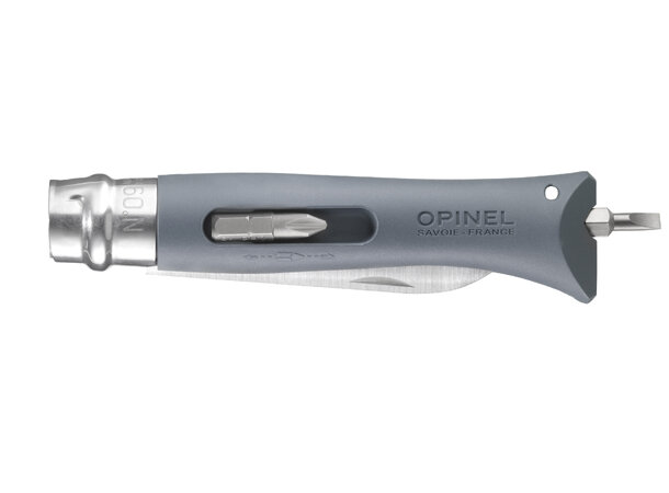 Opinel N°09 DIY Grey Multikniv 