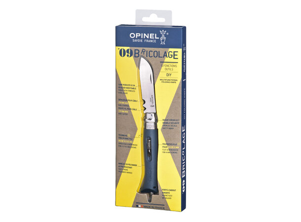 Opinel N°09 DIY Grey Multikniv 