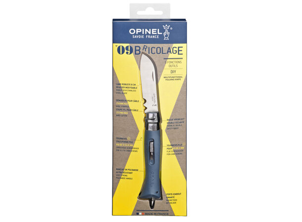 Opinel N°09 DIY Grey Multikniv 