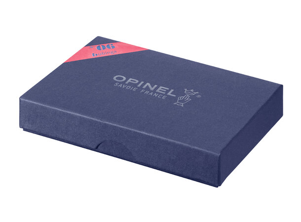 Opinel Blue box N°6 luxe mirror polished SS and padouk handle 