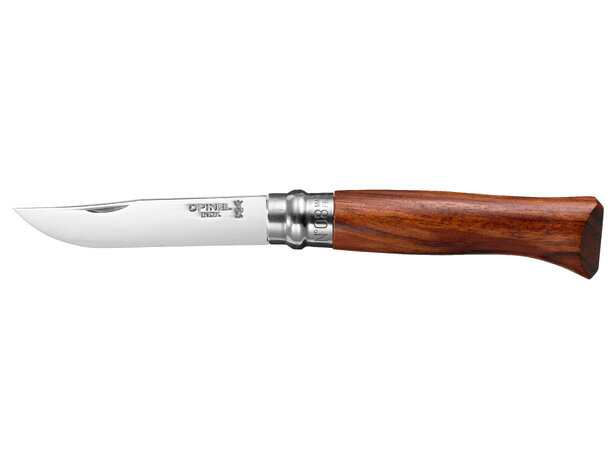 Opinel Blue box N°8 luxe mirror polished SS and padouk handle 