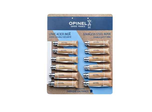 Opinel Cardboard of 12 Stainless Steel 