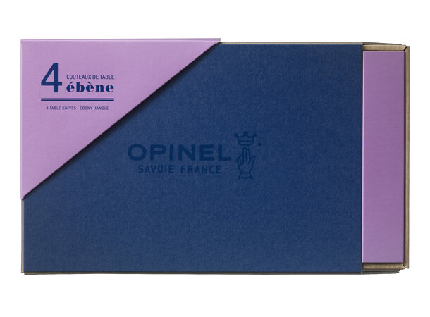 Opinel Ebony knives Chic Table Box Set Sett av 4 kniver 