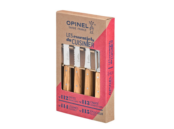 Opinel Olive 4 Essentials knives Box Set 