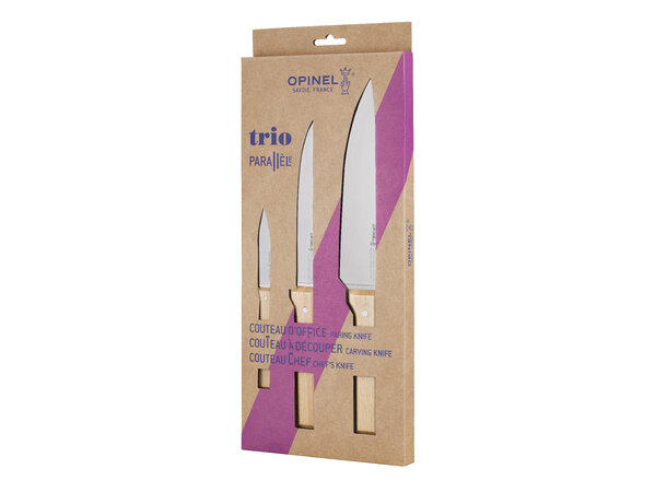 Opinel Trio Box 3 Knives Parallèle 