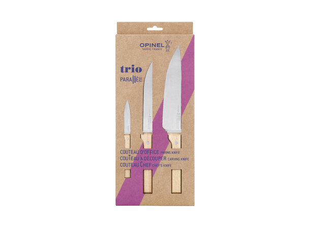Opinel Trio Box 3 Knives Parallèle 