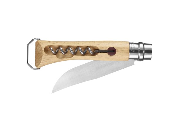 Opinel Corkscrew N°10 Kniv med flaske- og vinflaskeåpner 