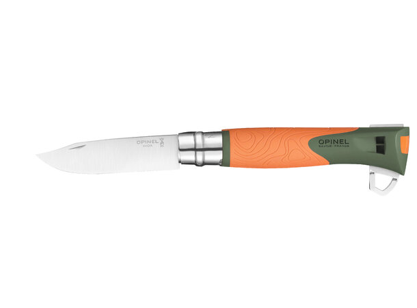 Opinel N°12 Explore Orange w/ Tick Removal Tool 