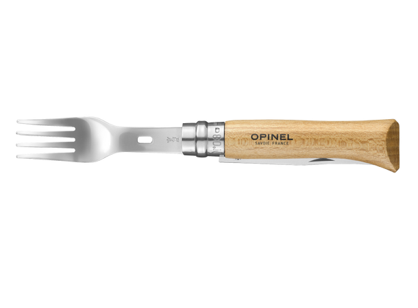 Opinel Picnic Plus gaffel, skje og duk 