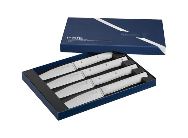 Opinel Facette Box 4 White Sett av 4 kniver 