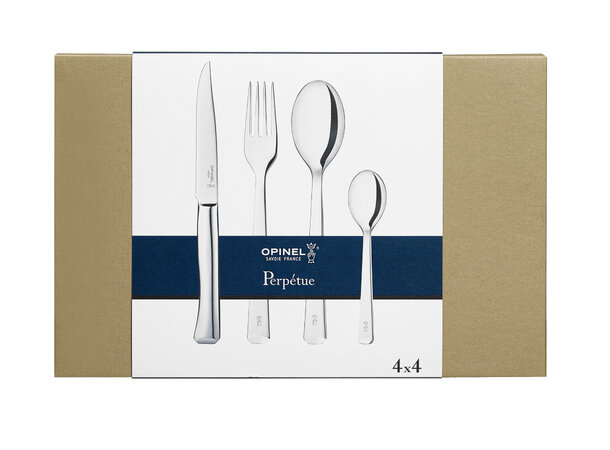 Opinel Perpetue kniv-gaffel-skje-teskje x4 sett 