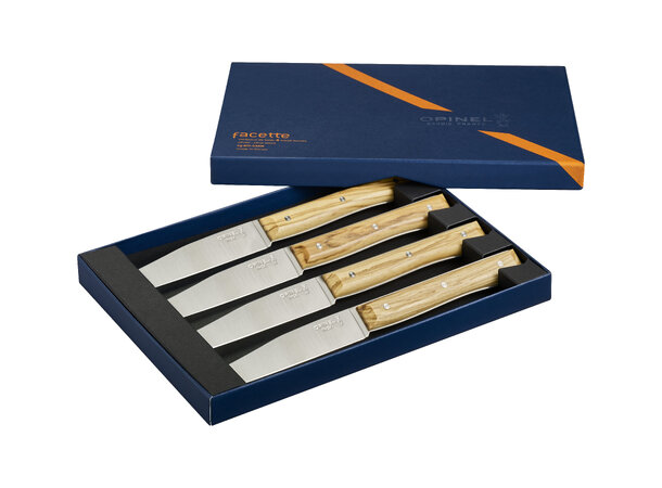 Opinel Facette Box 4 Olivier Sett av 4 kniver 