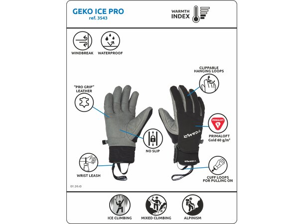 CAMP GEKO ICE PRO Isklatrehanske 