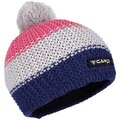 CAMP POM BEANIE Night blue/Grey/Magenta