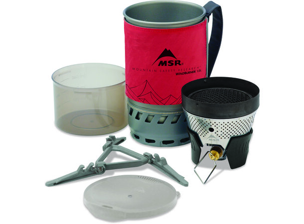 MSR WindBurner Personal Stove Red Brenner og 1.0L kjele 