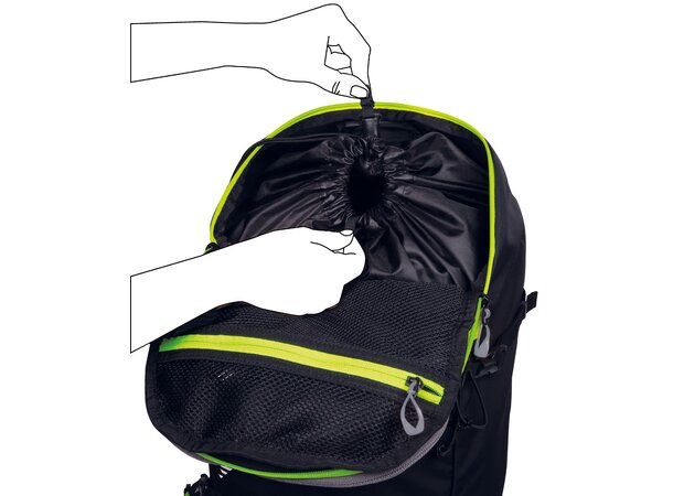 CAMP SKI MANTRA 25 Black / Lime - 25L 