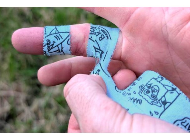 YY VerticalTape Draw 38mm Fingertape i bomull 