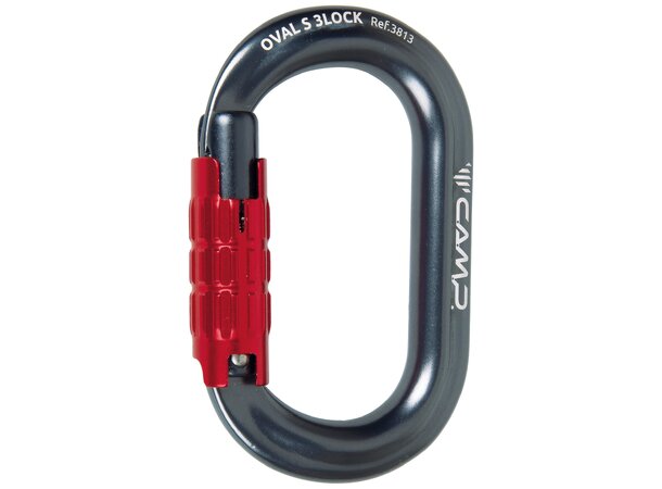 CAMP OVAL S 3LOCK Kompakt tre-stegs oval karabiner 