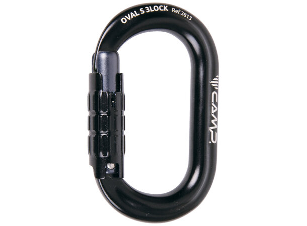CAMP OVAL S 3LOCK Kompakt tre-stegs oval karabiner 
