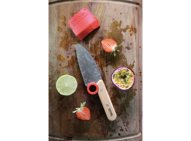 Opinel "Le Petit Chef" Kjøkkensett barn Kniv, skreller og beskyttelse 