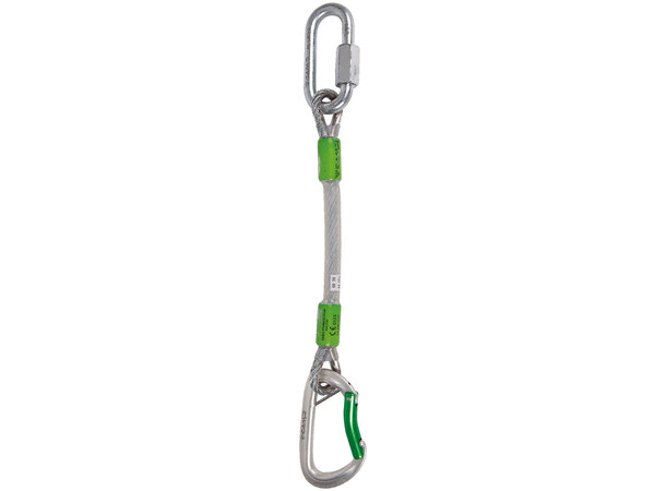 CAMP GYM SAFE CABLE EXPRESS Stålkortslynge med stålkarabiner 