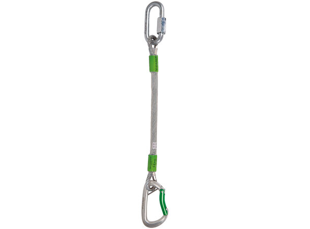 CAMP GYM SAFE CABLE EXPRESS Stålkortslynge med stålkarabiner 