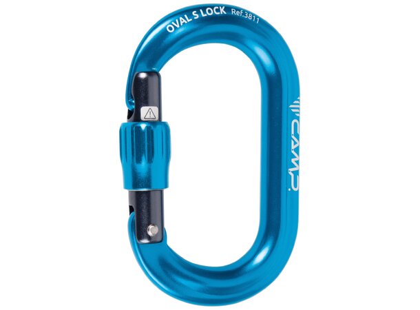 CAMP OVAL S LOCK Kompakt oval skrukarabiner 