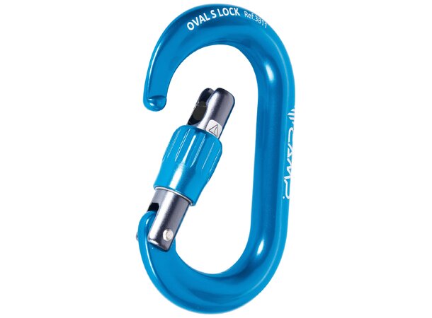 CAMP OVAL S LOCK Kompakt oval skrukarabiner 