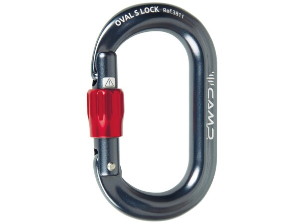 CAMP OVAL S LOCK Kompakt oval skrukarabiner 