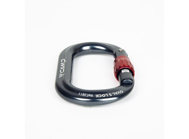 CAMP OVAL S LOCK Kompakt oval skrukarabiner 