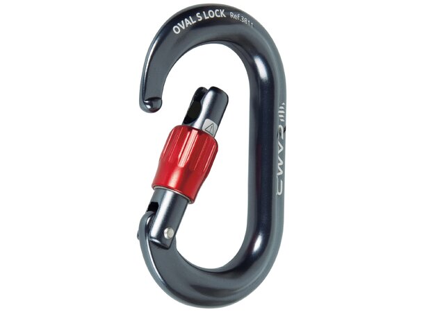 CAMP OVAL S LOCK Kompakt oval skrukarabiner 