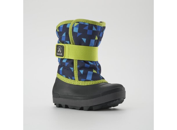 KAMIK SNOWBUG7P Vintersko Barn NAVY/LIME 